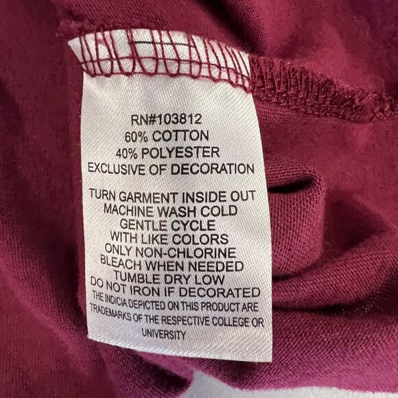 Creative Apparel Cropped Alabama A&M Long Sleeve Tee Size Small - Picture 9 of 9